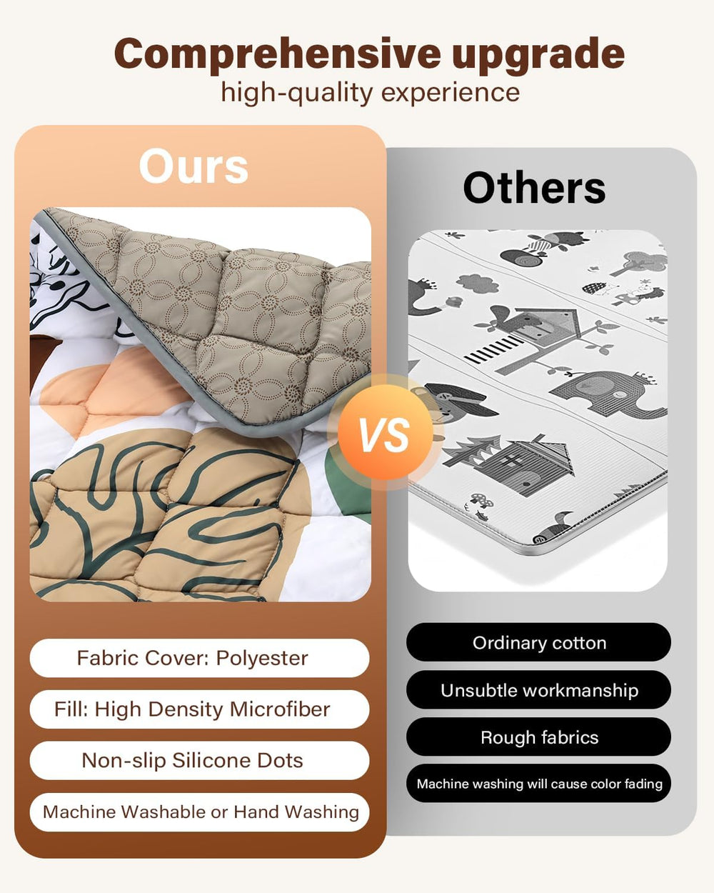 QUAFRET Baby Play Mat safe materials ensure toxin-free space