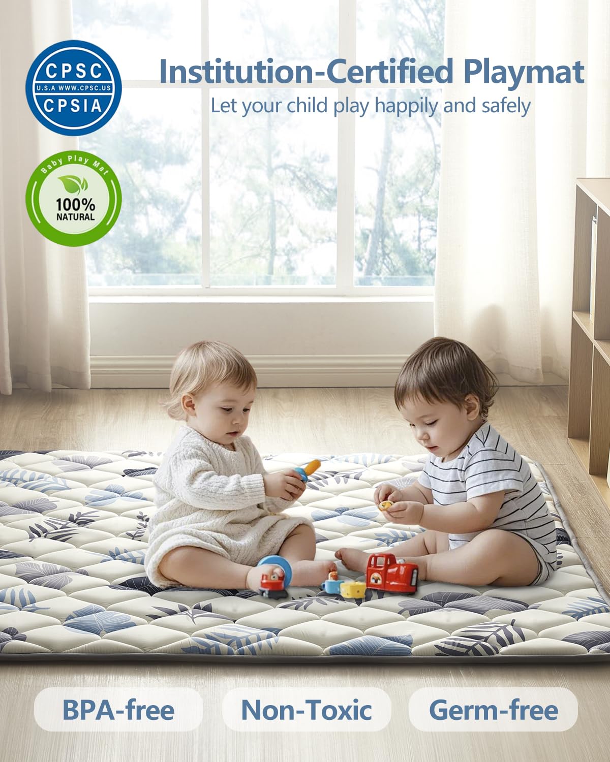 QUAFRET play mat boho pattern appeals to kids and decor
