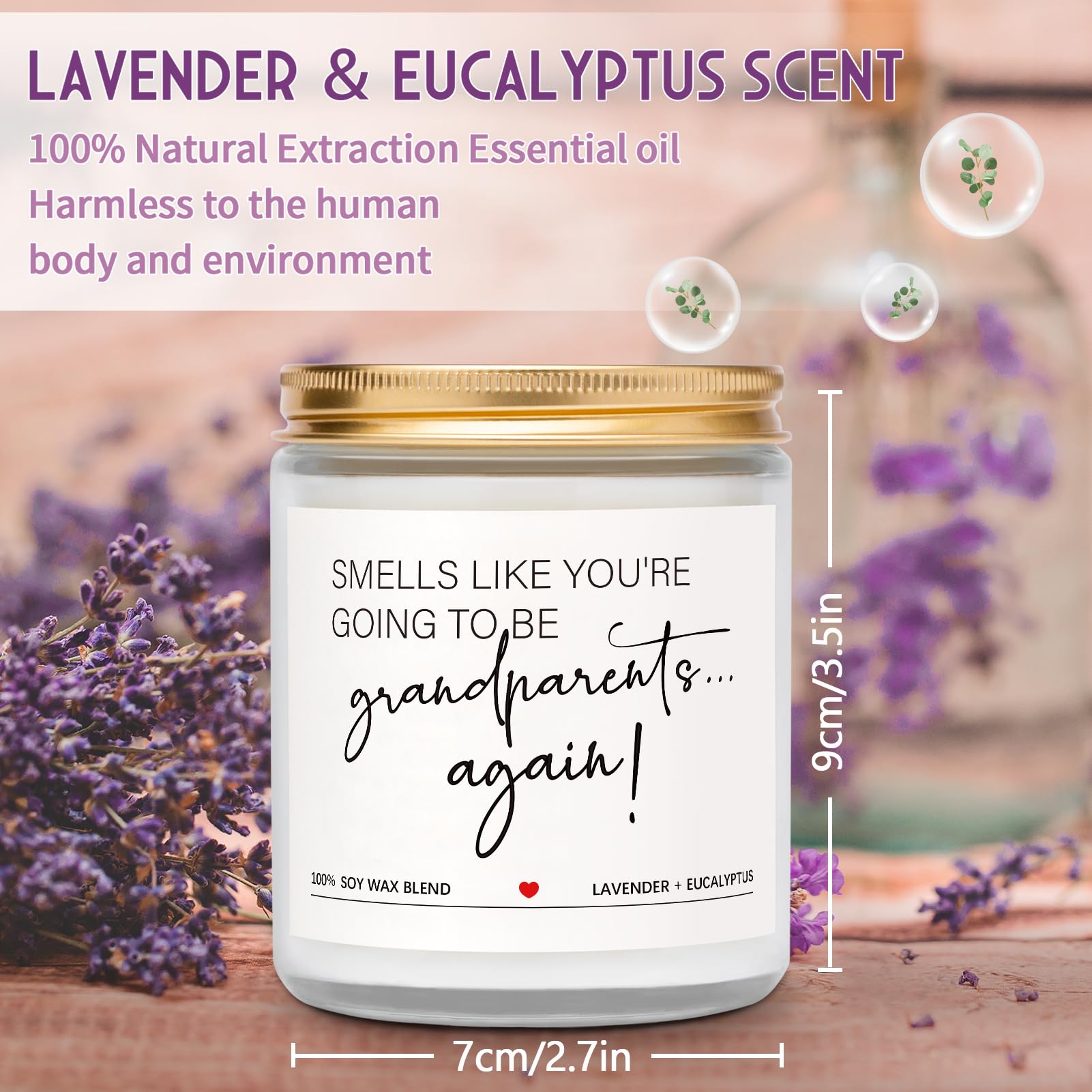 Quaintir lavender-eucalyptus-scent-candle fills room with calming aroma during anticipation