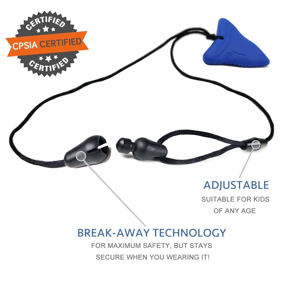 QuaLeap Amber Xtra Tough shark tooth close-up material shows food-grade silicone safety