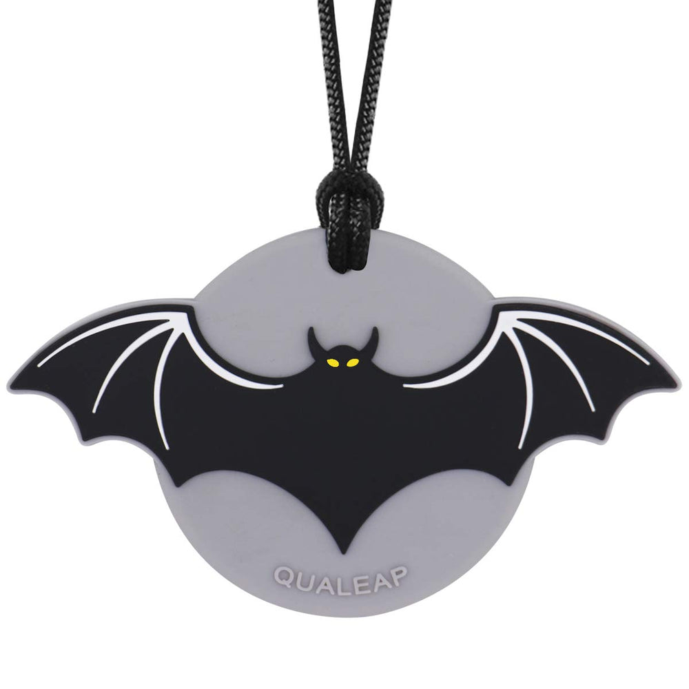 QUAL EAP Xtra Tough bat pendant closeup shows durable chew surface for sensory focus
