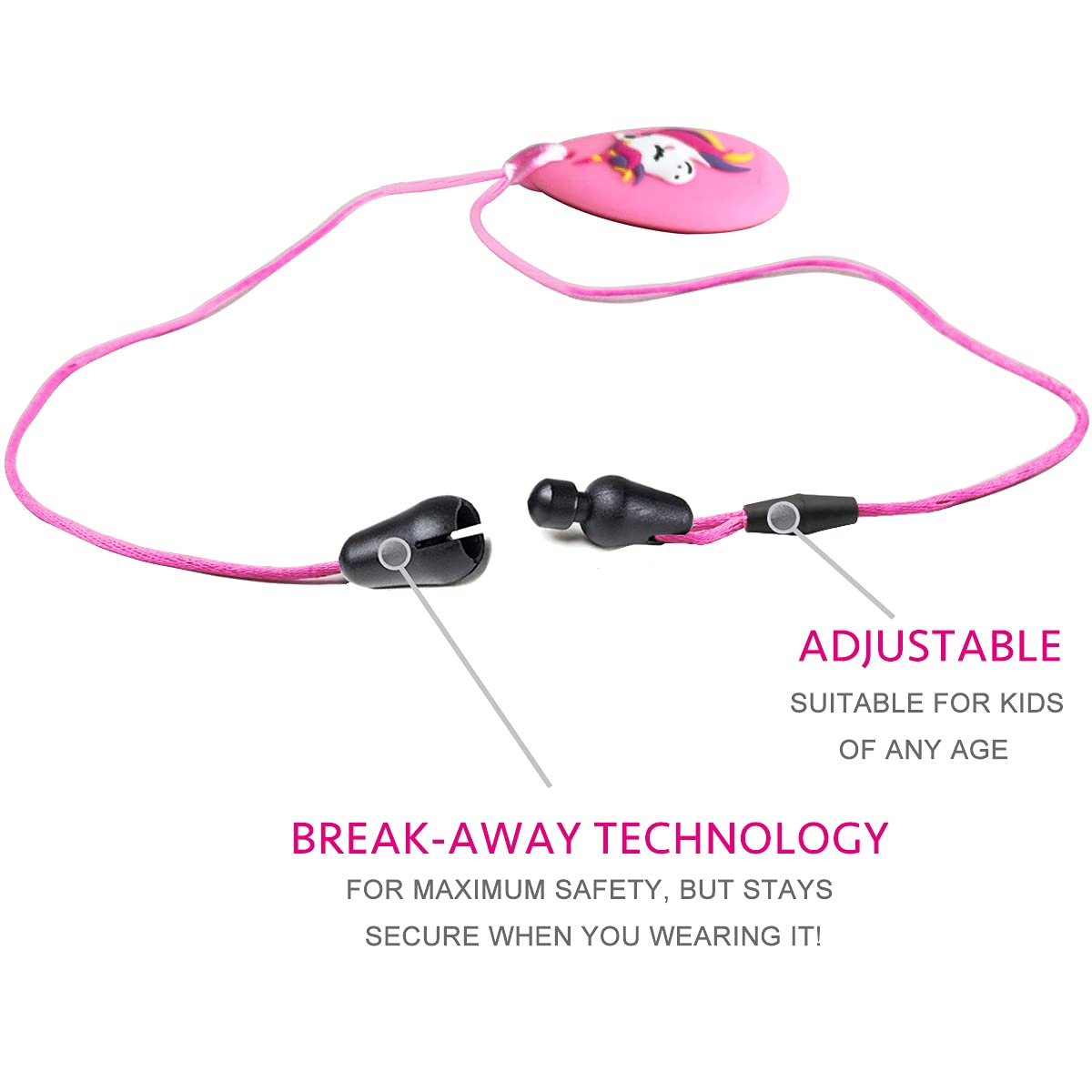 QUALEAP AMBER Adjustable breakaway clip enables a safe, customizable fit.