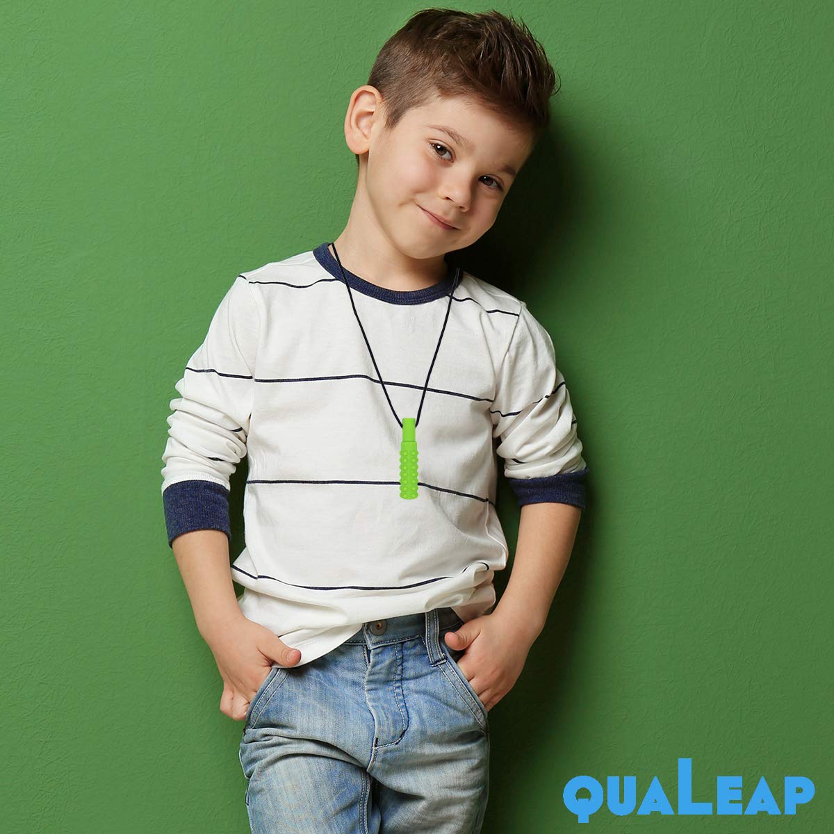 QuaLeap Amber Xtra Tough adjustable necklace for growing kids