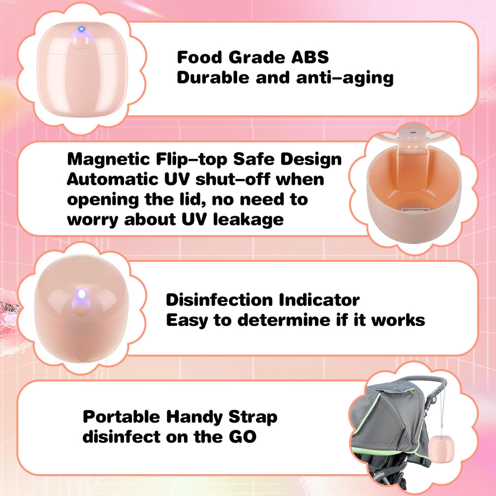 Qualirey USB-rechargeable disinfection box enables easy travel charging.
