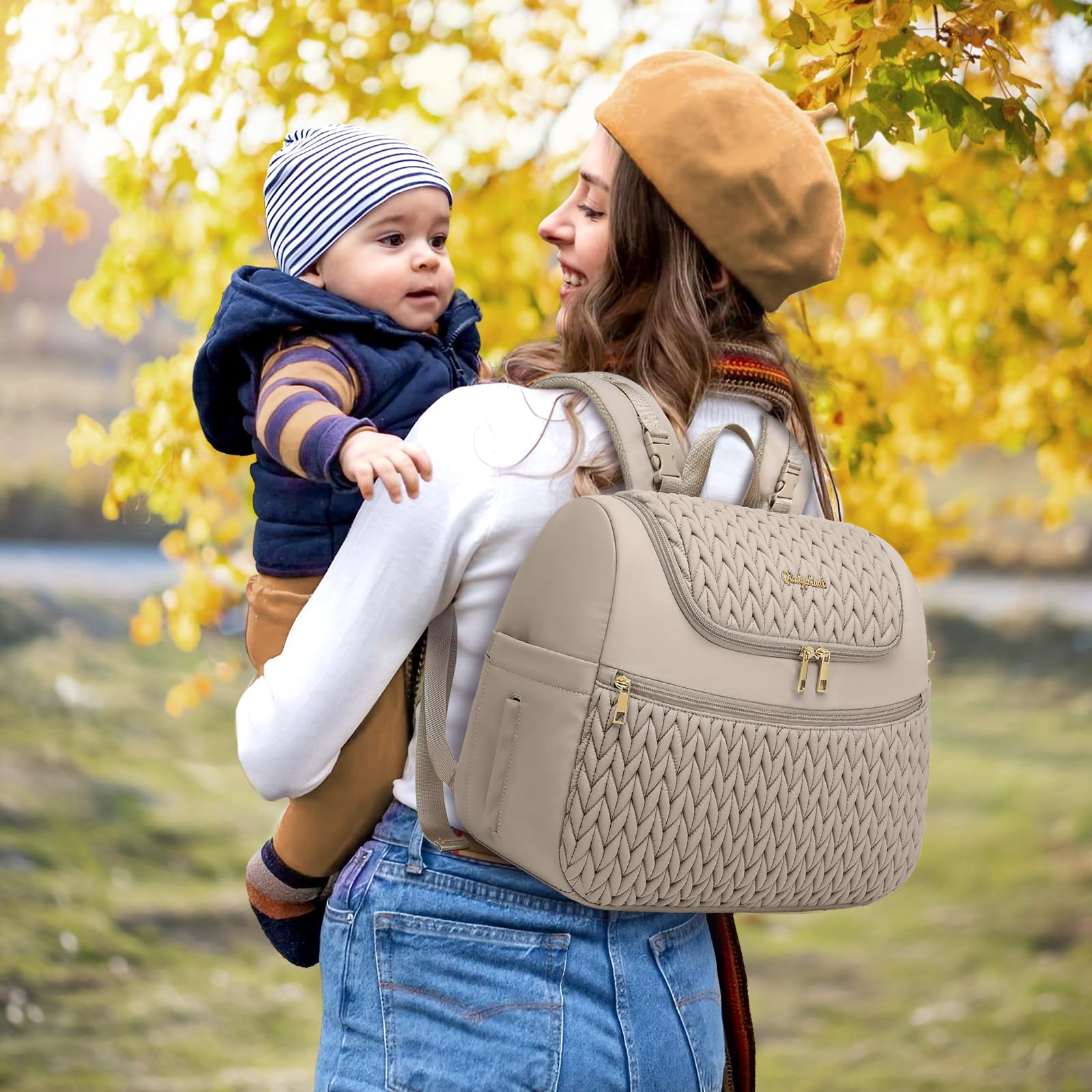 Qualyphant breast pump bag compatible with Medela with padded protection