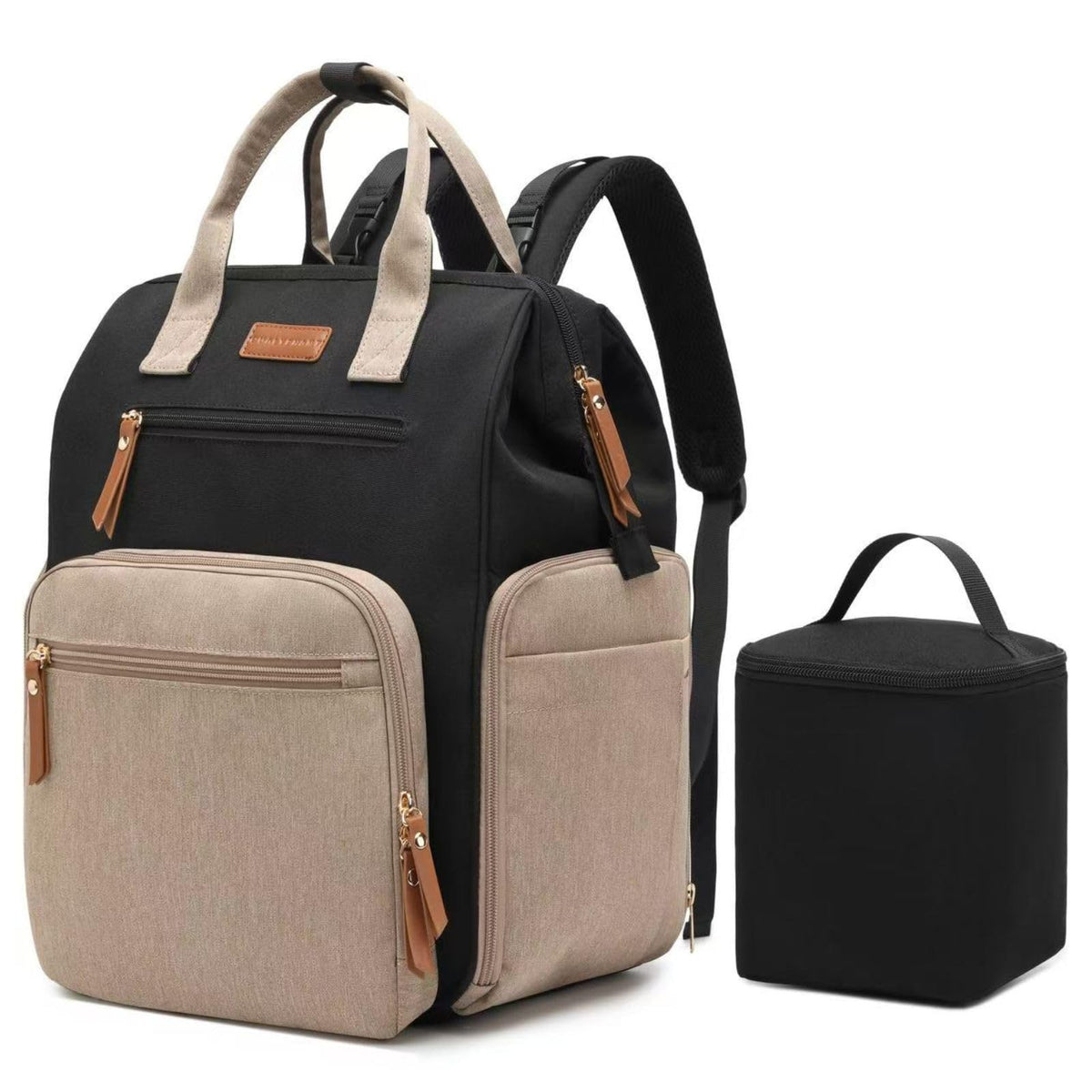 Qualyphant breast pump bag side-opening access for quick pumping on the go