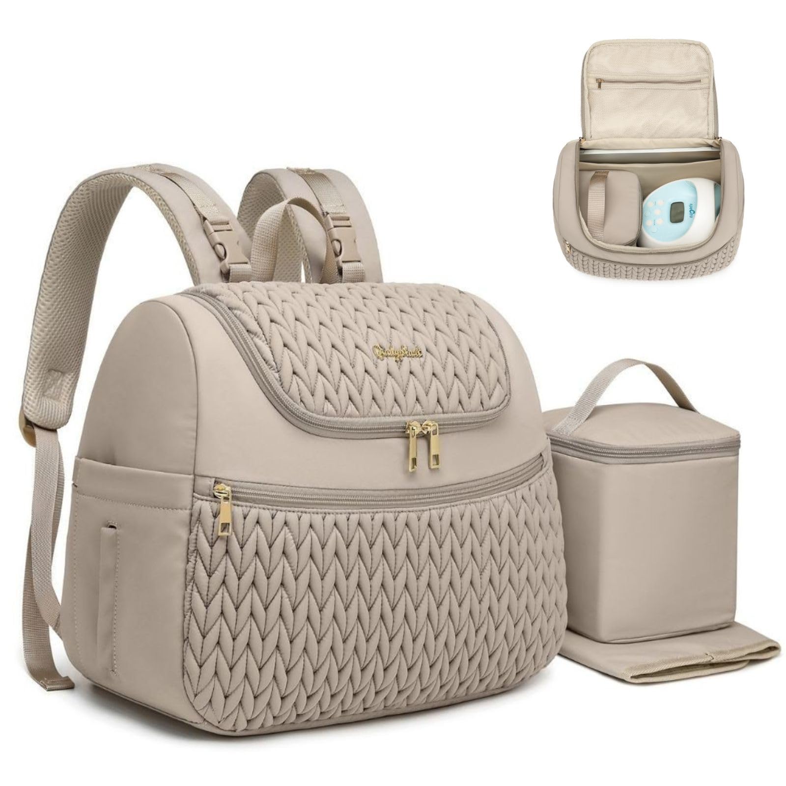 Qualyphant breast pump bag supports Spectra S1 S2 with padded interior for secure storage