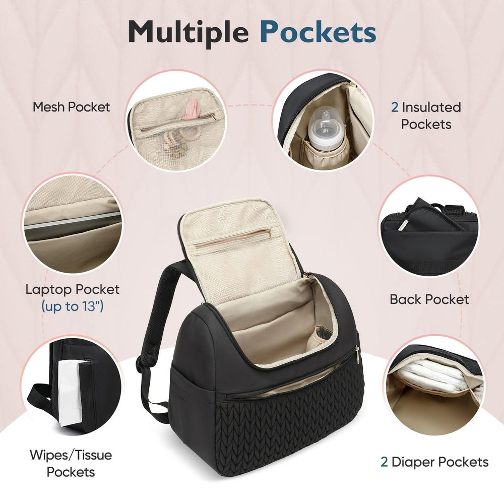 Qualyphant breast pump bag stroller hooks for hands-free travel convenience.