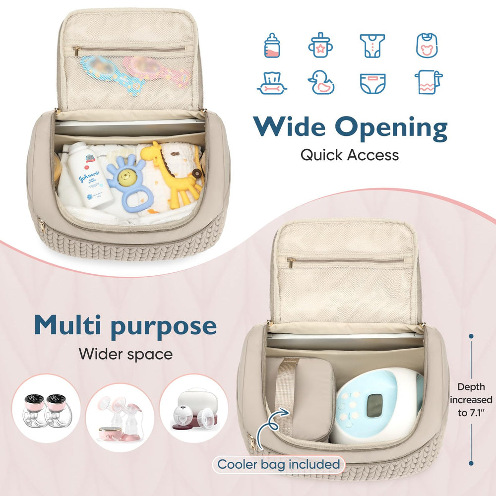 Qualyphant insulated cooler bag keeps milk and snacks fresh