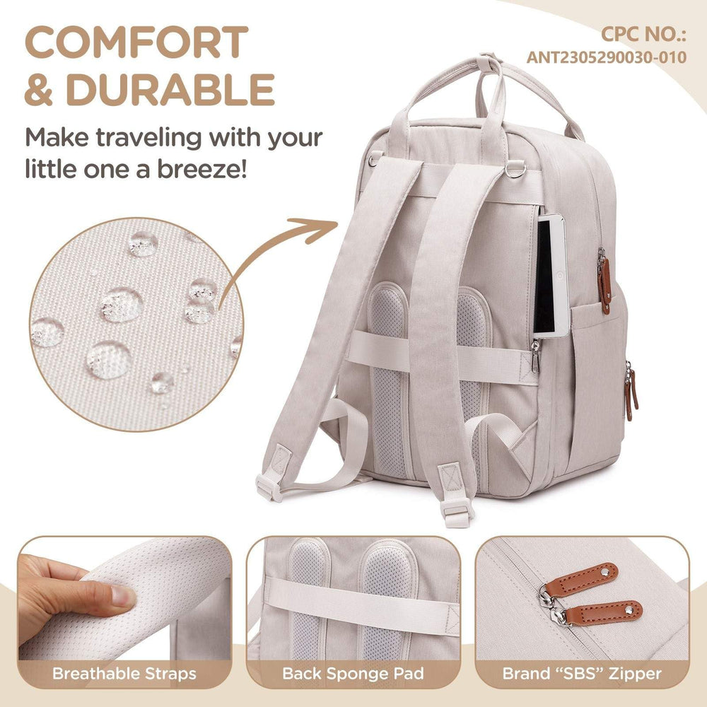 Qualyphant built-in stroller hooks and luggage straps free your hands