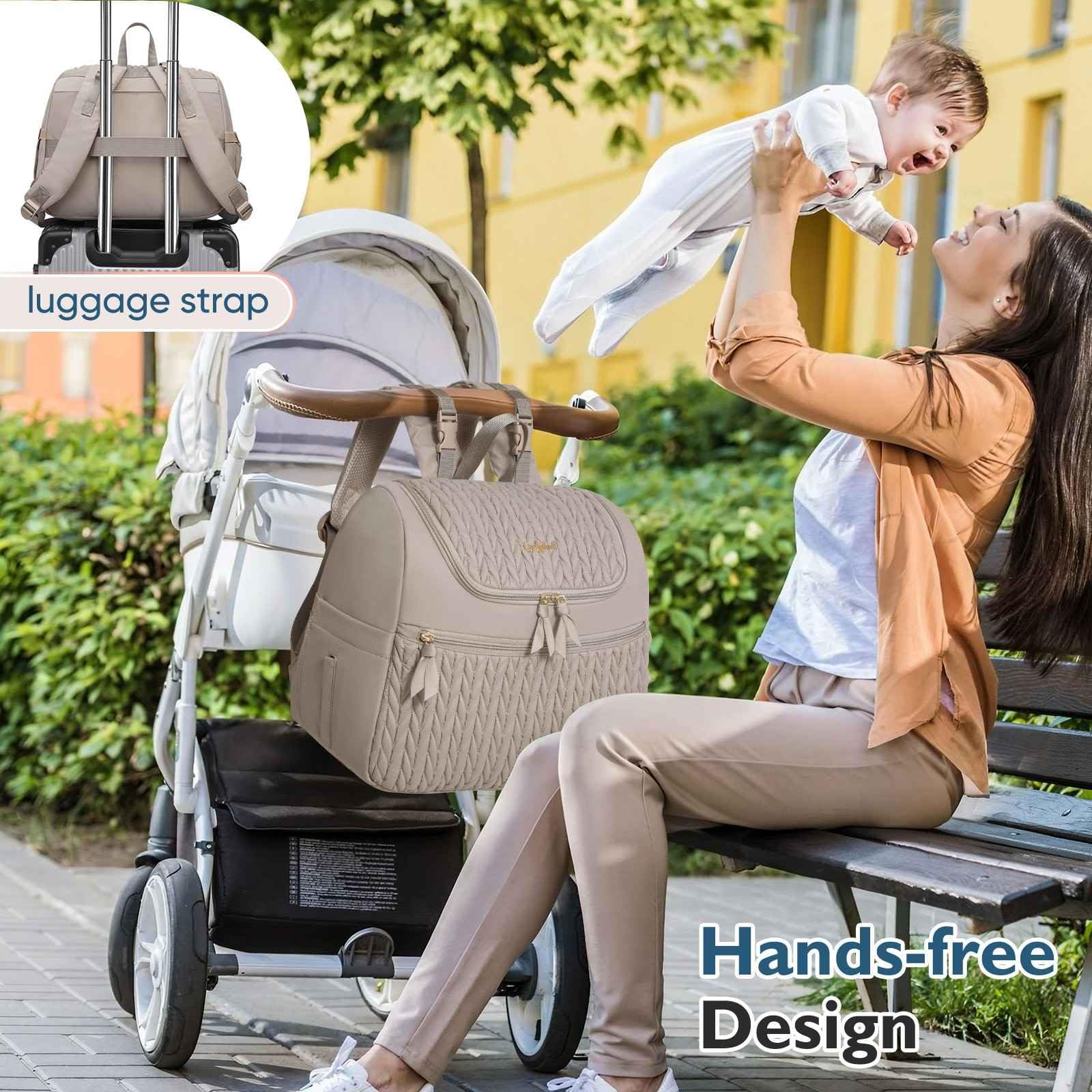 Qualyphant stroller hooks and luggage straps for hands-free travel