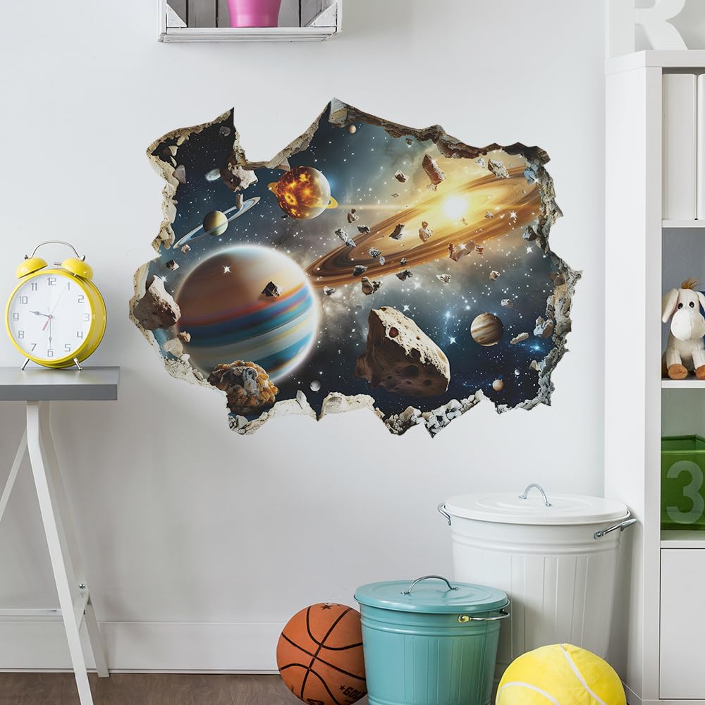 Quanhaigou galaxy planets rings dazzle for kid's rooms and imaginative play
