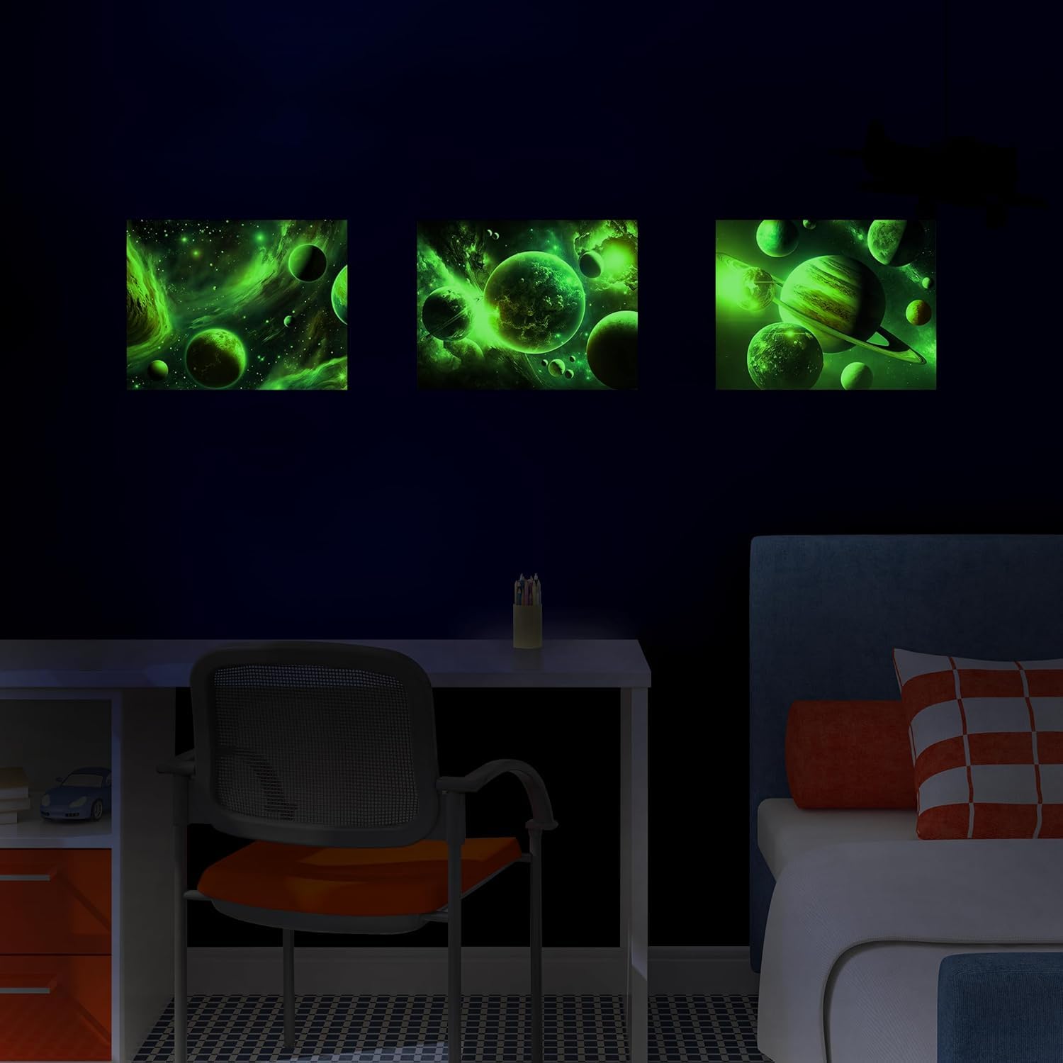 Quanhaigou Glow Space Wall Decals perfect gift for birthdays and holidays.
