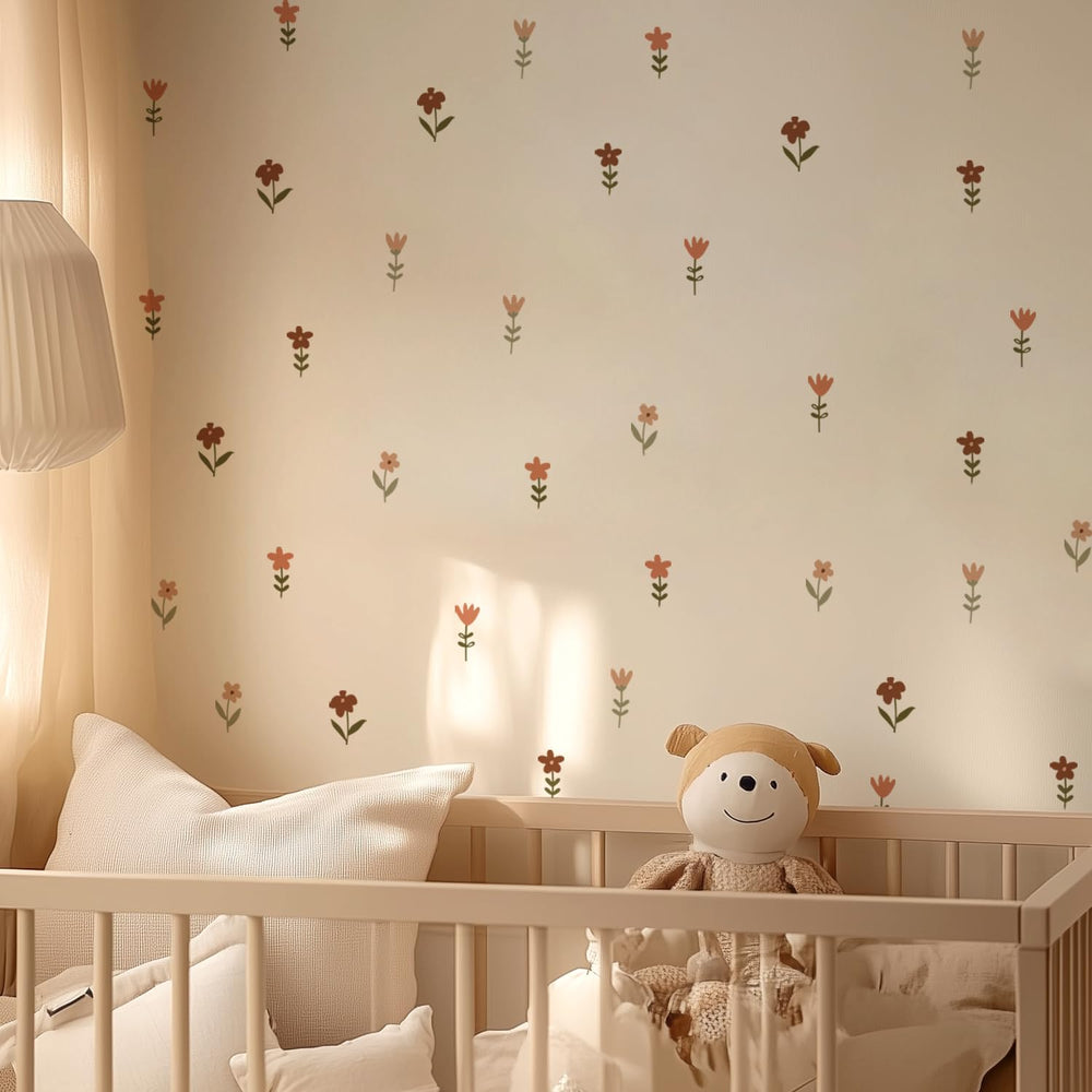 QUCHENG boho wall stickers six-sheets pack adds playful nursery decor