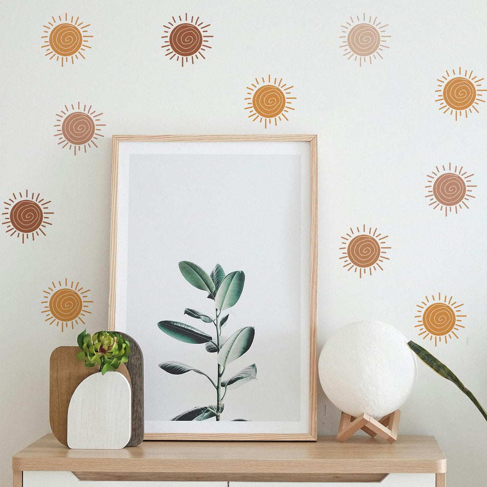 QUCHENG boho wall stickers bundle for cohesive nursery decor and easy DIY placement