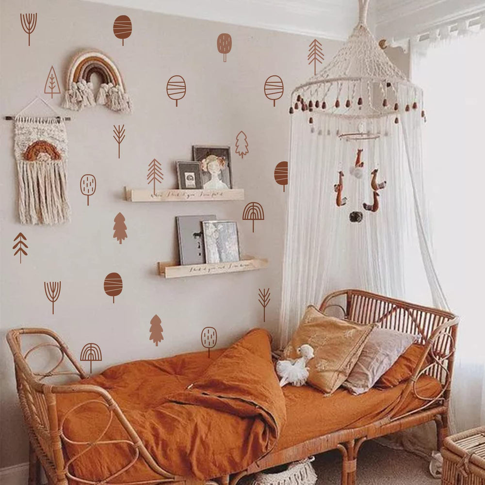 QUCHENG Boho wall stickers cabinet decoration adds style to furniture.