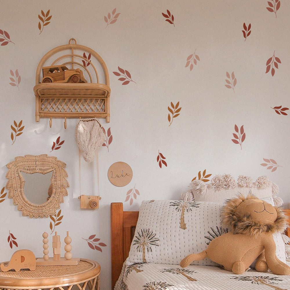 QUCHENG Boho wall stickers easy to apply on dry, smooth surfaces.