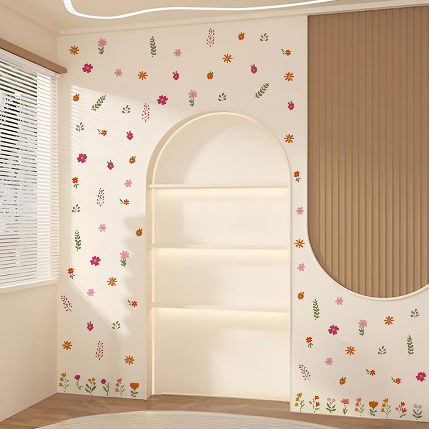 QUCHENG Boho wall stickers kids-bedroom decor that grows with imagination