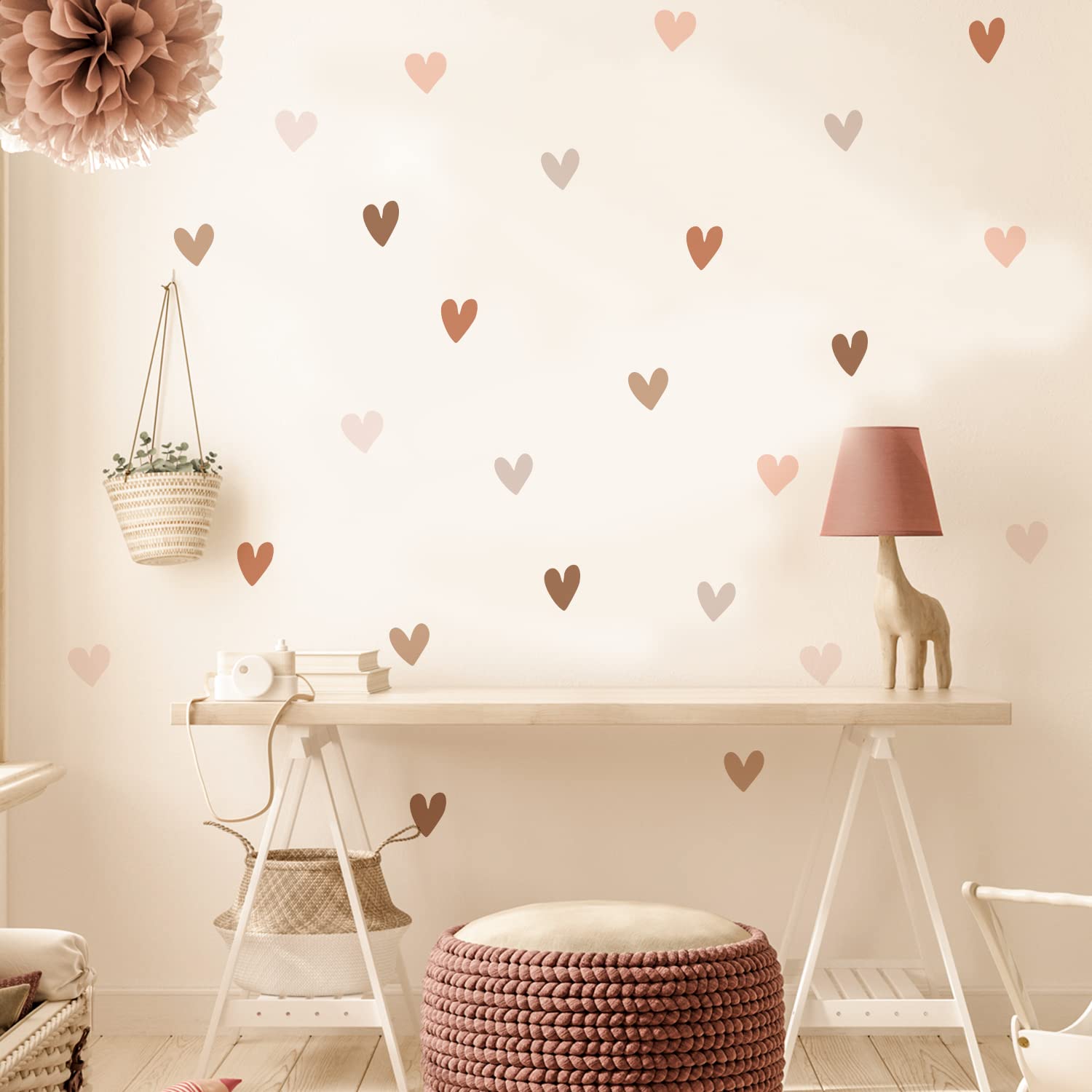 QUCHENG pastel color scheme enhances soft, cozy nursery vibes.