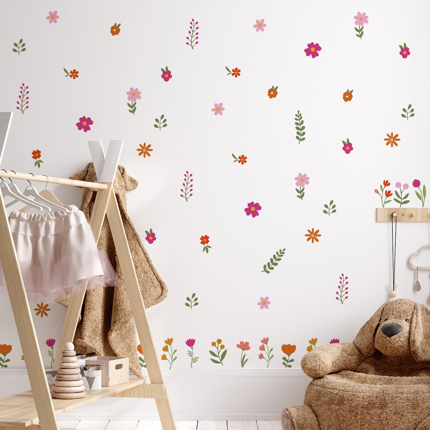 QUCHENG Boho removable vinyl wall stickers allow easy, damage-free updates