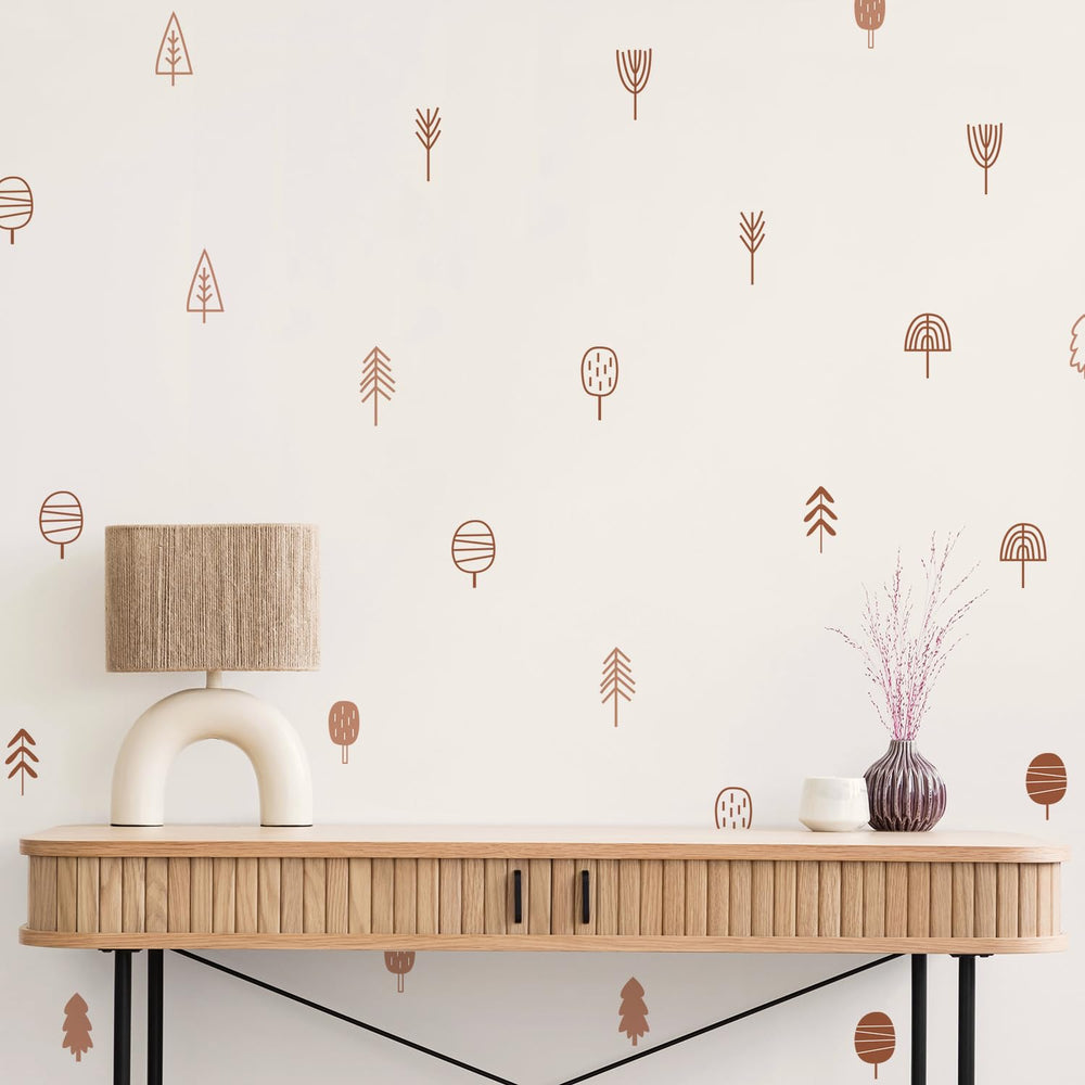 QUCHENG Boho wall stickers sun bring warmth to playroom walls.