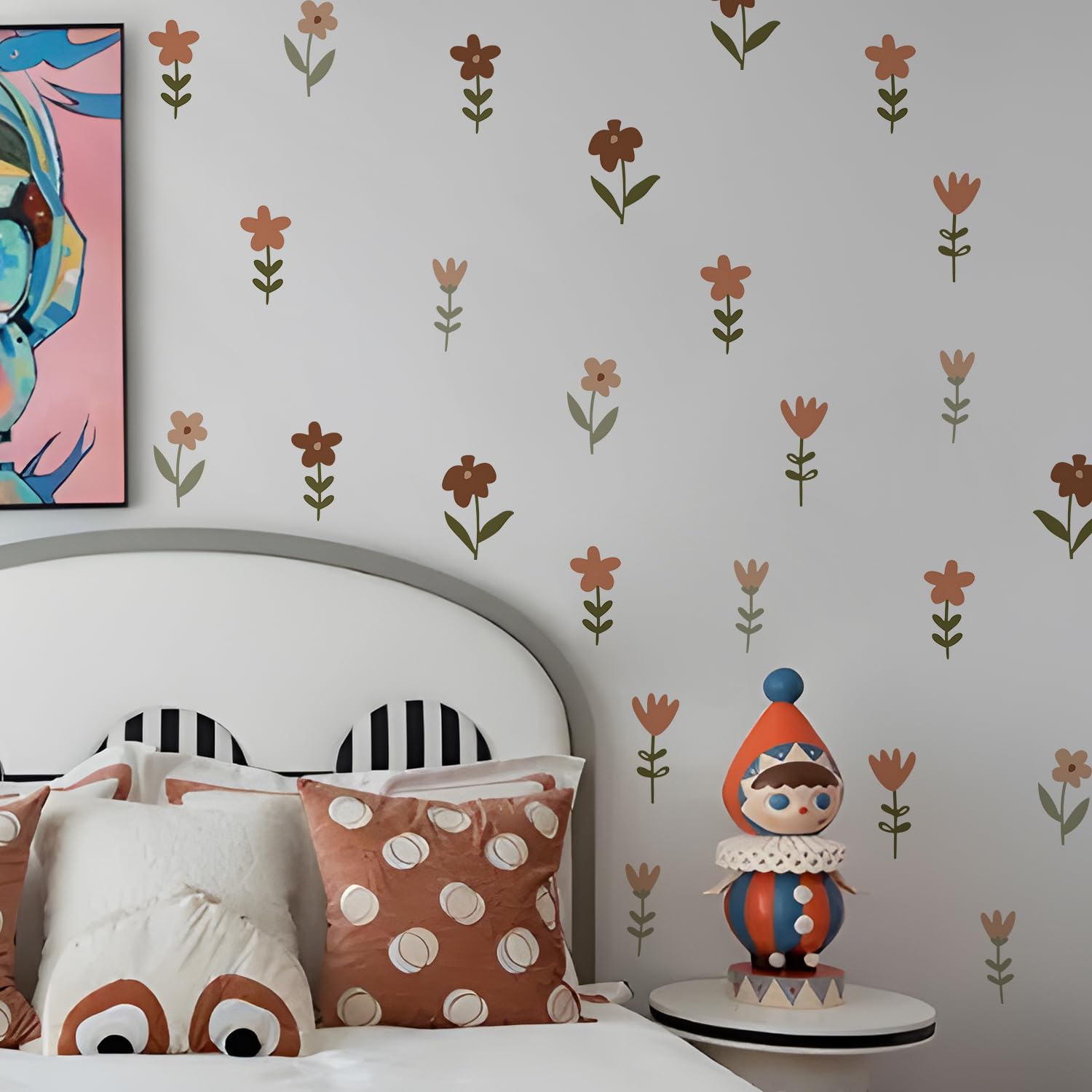 QUCHENG boho wall stickers warm tones create cozy spaces