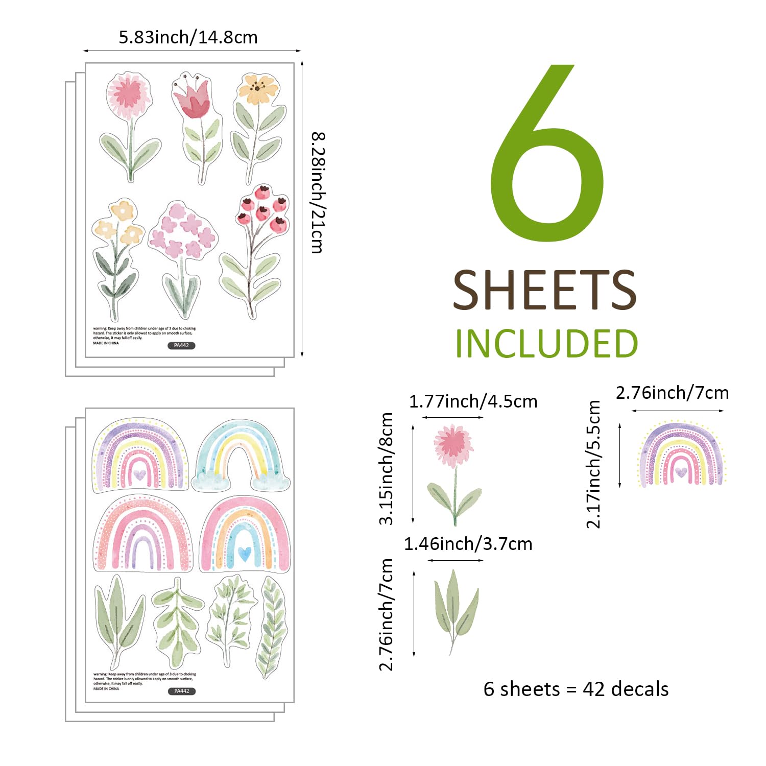 QUCHENG easy peel decals install quickly and can be repositioned during layouts.