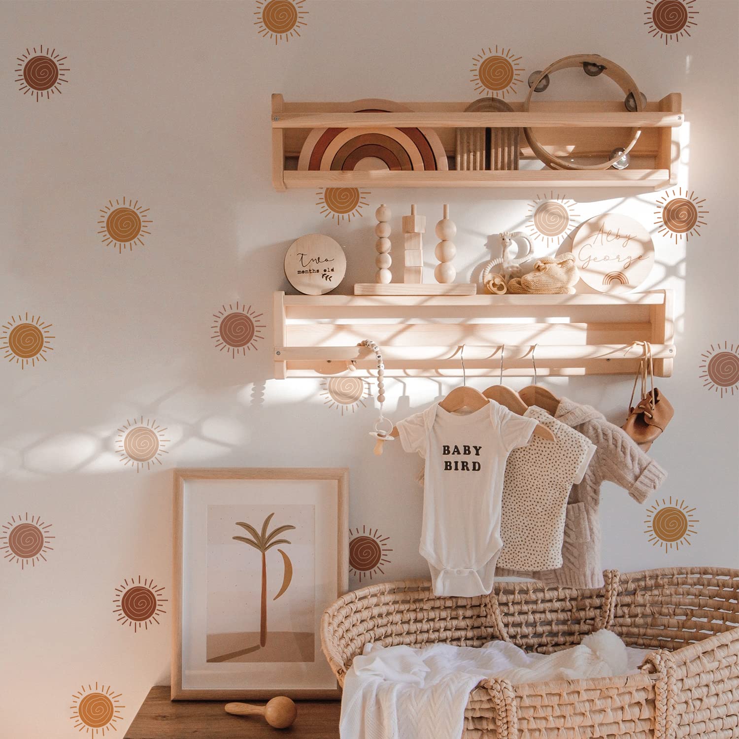 QUCHENG boho wall stickers window decor for a translucent display effect