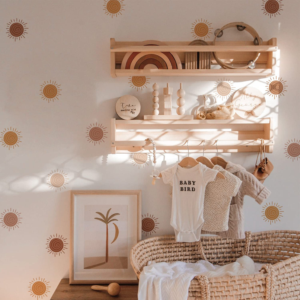 QUCHENG boho wall stickers window decor for a translucent display effect