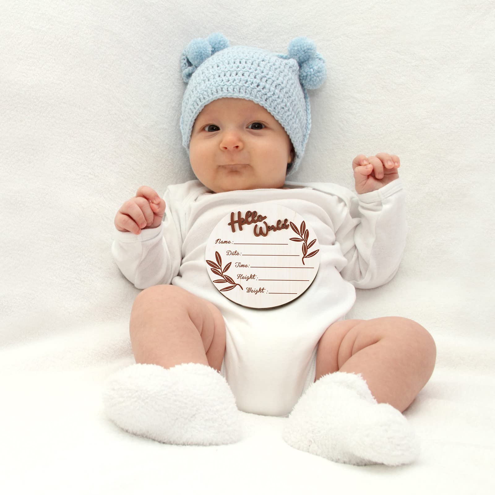 Queekay nursery wall decor birth sign adds charm to baby milestone moments