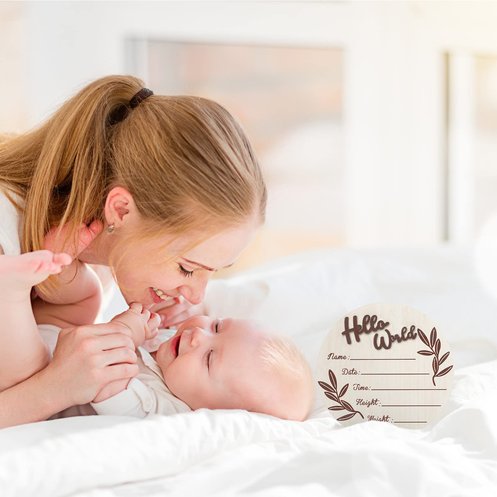Queekay birth sign photo prop for newborn shoots and family memories
