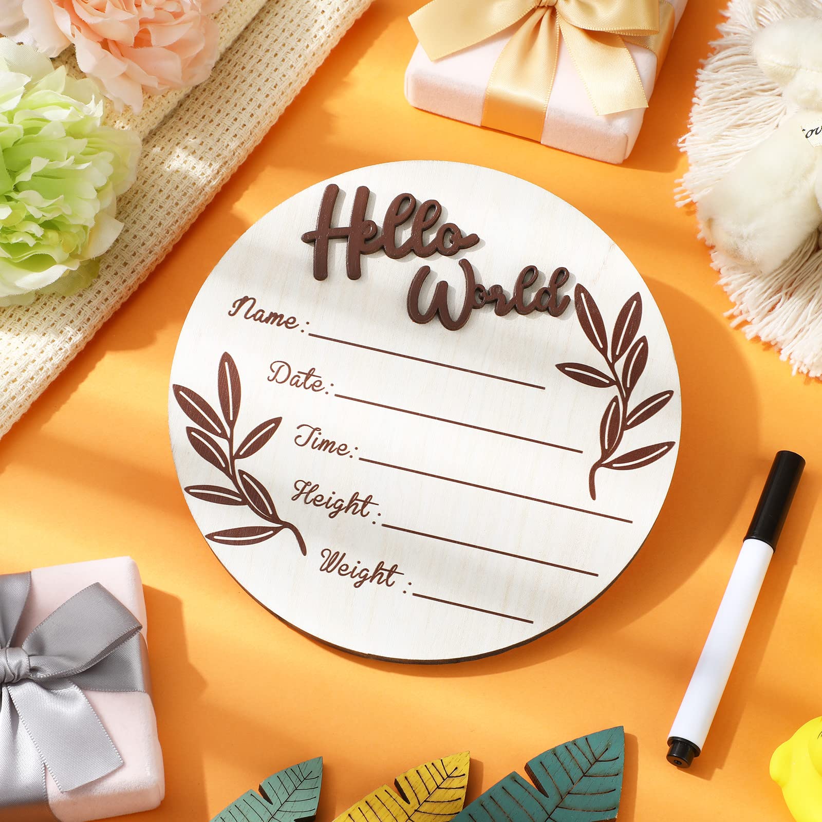 Queekay birth sign round diameter 15 cm offers a balanced photo prop