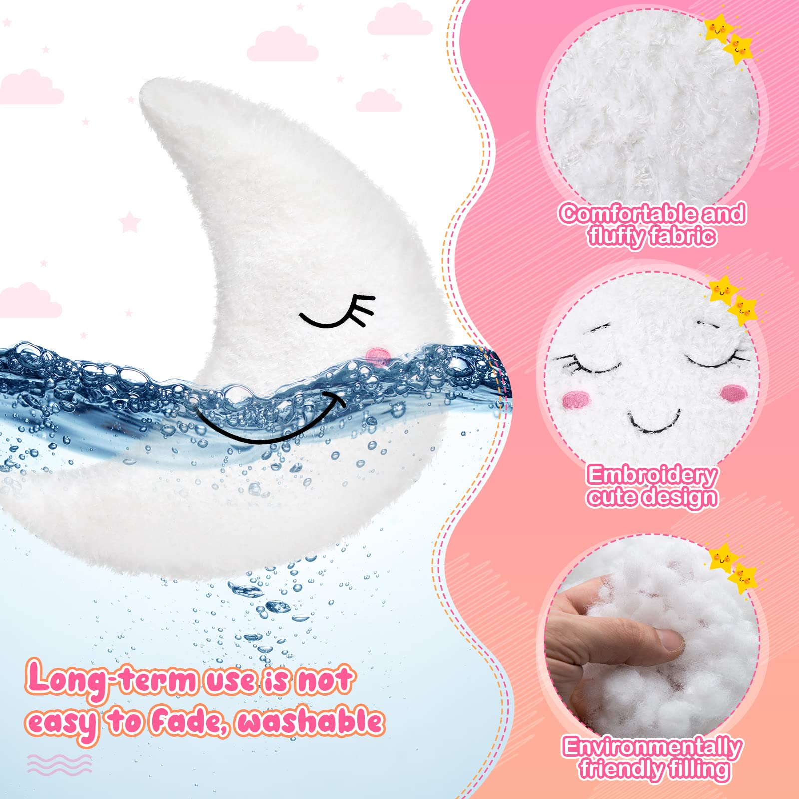 Queekay Cloud Pillow on sofa enhances cozy living room ambiance.