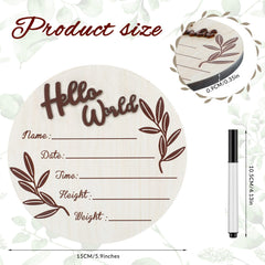Queekay baby birth sign with marker pen for easy newborn detail recording