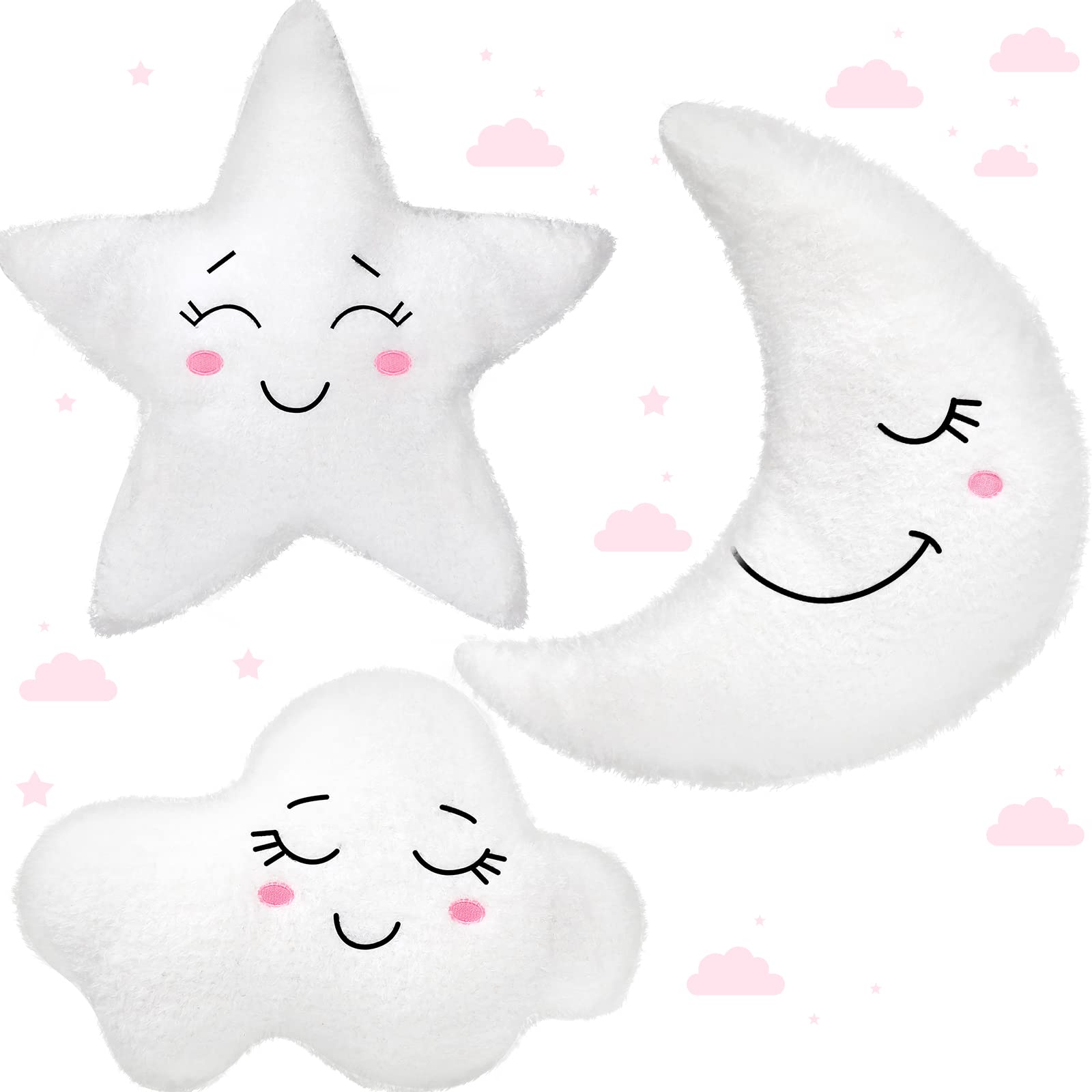 Queekay Moon Plush Pillow for cozy bedtime comfort.