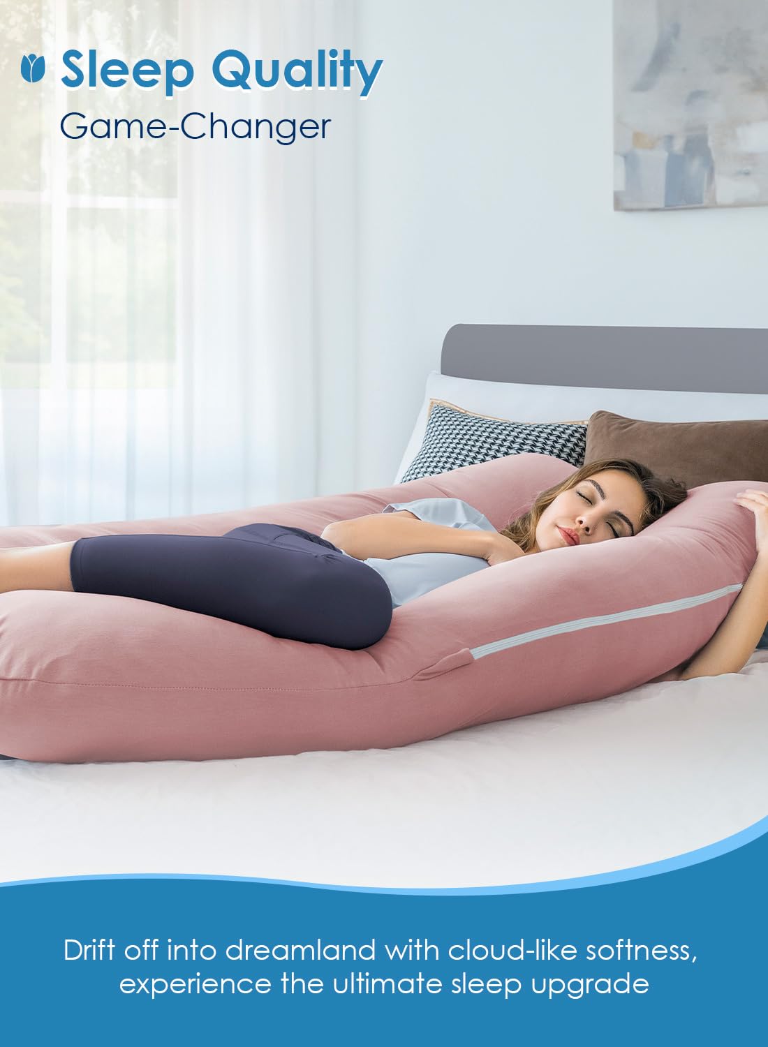 QUEEN ROSE adjustable-fillings pillow features zip for personalized comfort.