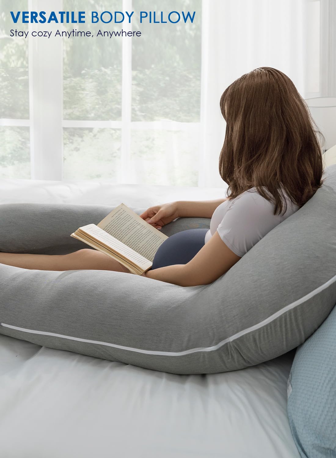 QUEEN ROSE pillow ideal for lounging, nursing, and relaxing anywhere.