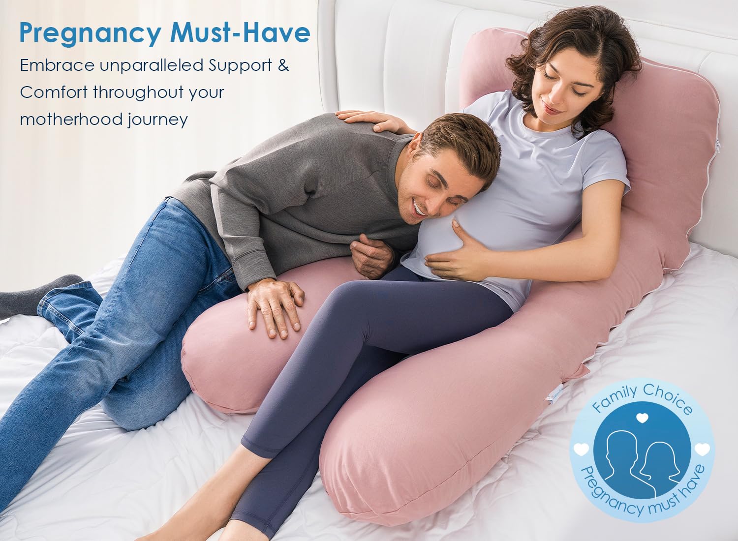 QUEEN ROSE versatile pillow for nursing, reading, or watching TV.