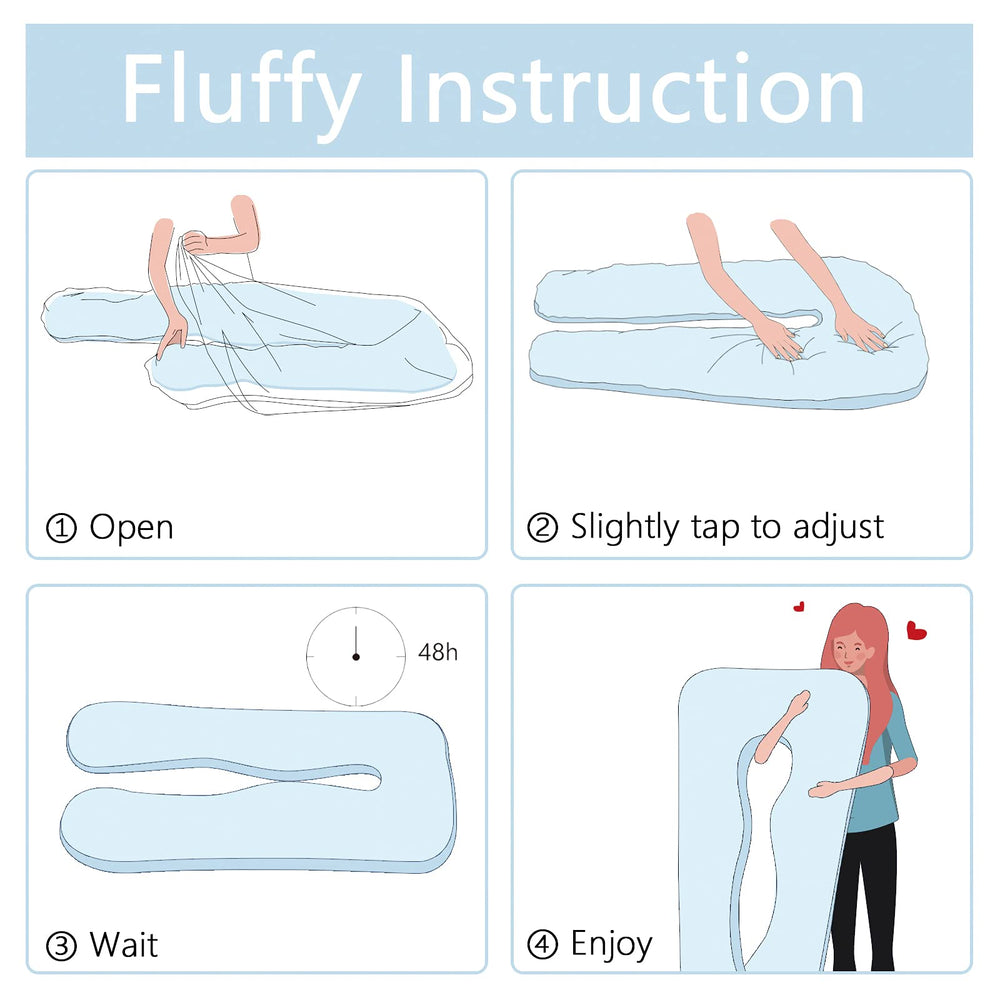 QUEEN ROSE pregnancy pillow promotes relaxation and comfort for mom-to-be.