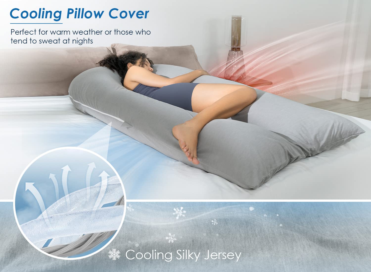 QUEEN ROSE silky breathable cover close-up emphasizing moisture-wicking fabric.