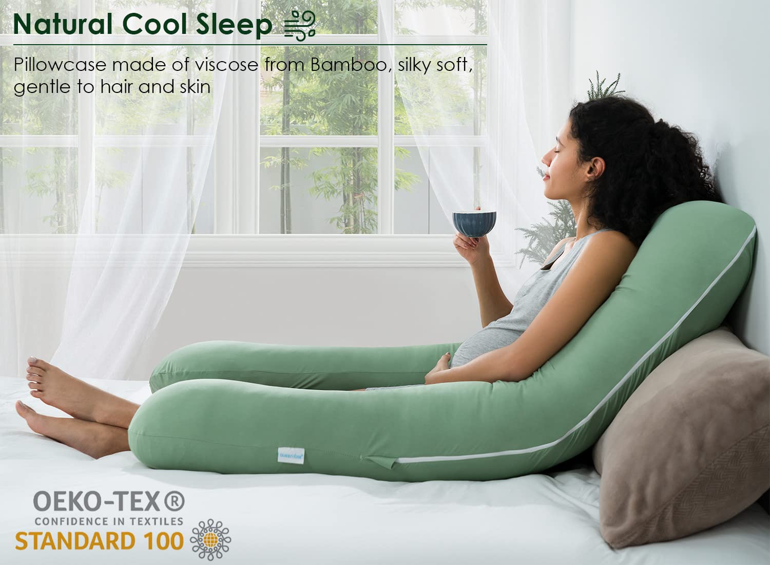 QUEEN ROSE viscose pillowcase enhances cooling and moisture-wicking for hot sleepers