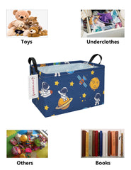 QUEENLALA foldable nursery laundry basket flat fold for compact storage