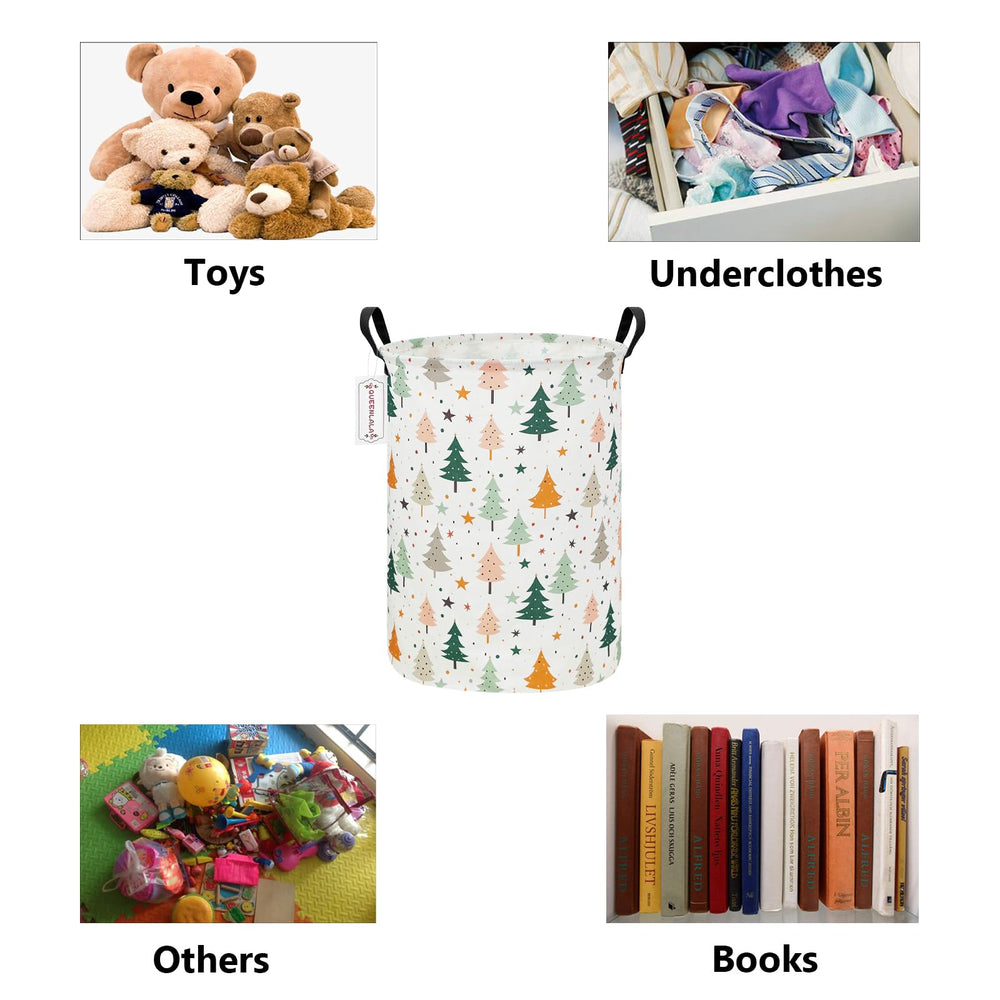 QUEENLALA Large Storage Basket with handles for easy toting