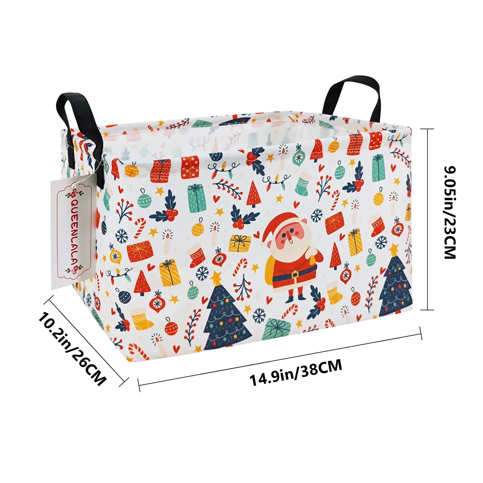 QUEENLALA nursery storage basket with animal pattern brightens playtime.
