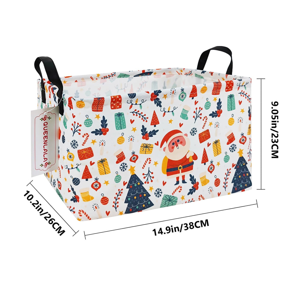 QUEENLALA nursery storage basket with animal pattern brightens playtime.