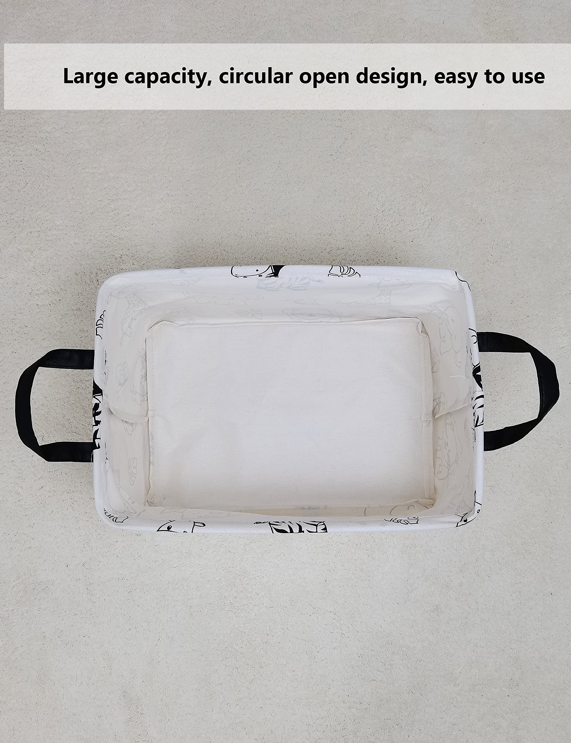 QUEENLALA polyester canvas with waterproof coating protects contents from spills.