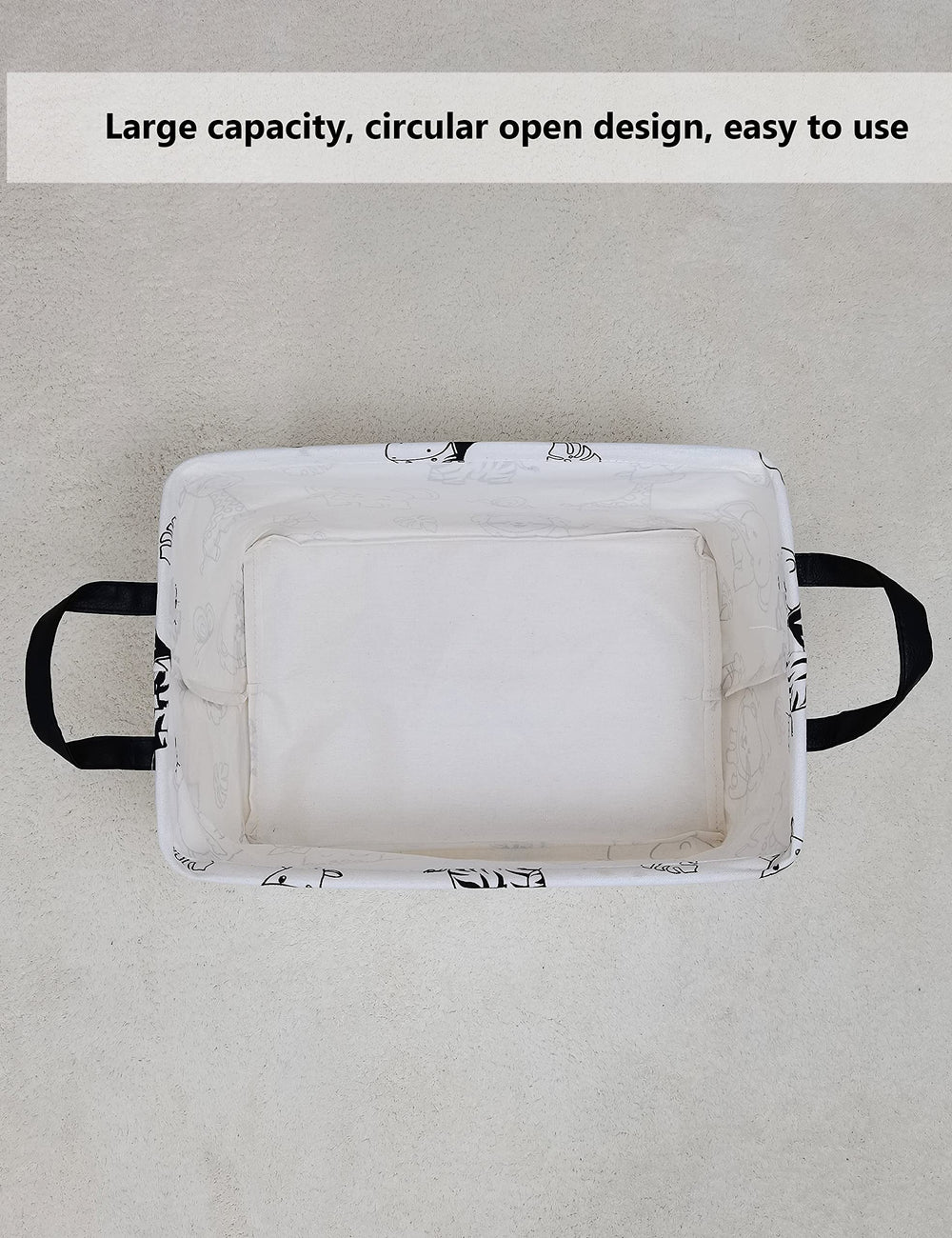 QUEENLALA polyester canvas with waterproof coating protects contents from spills.