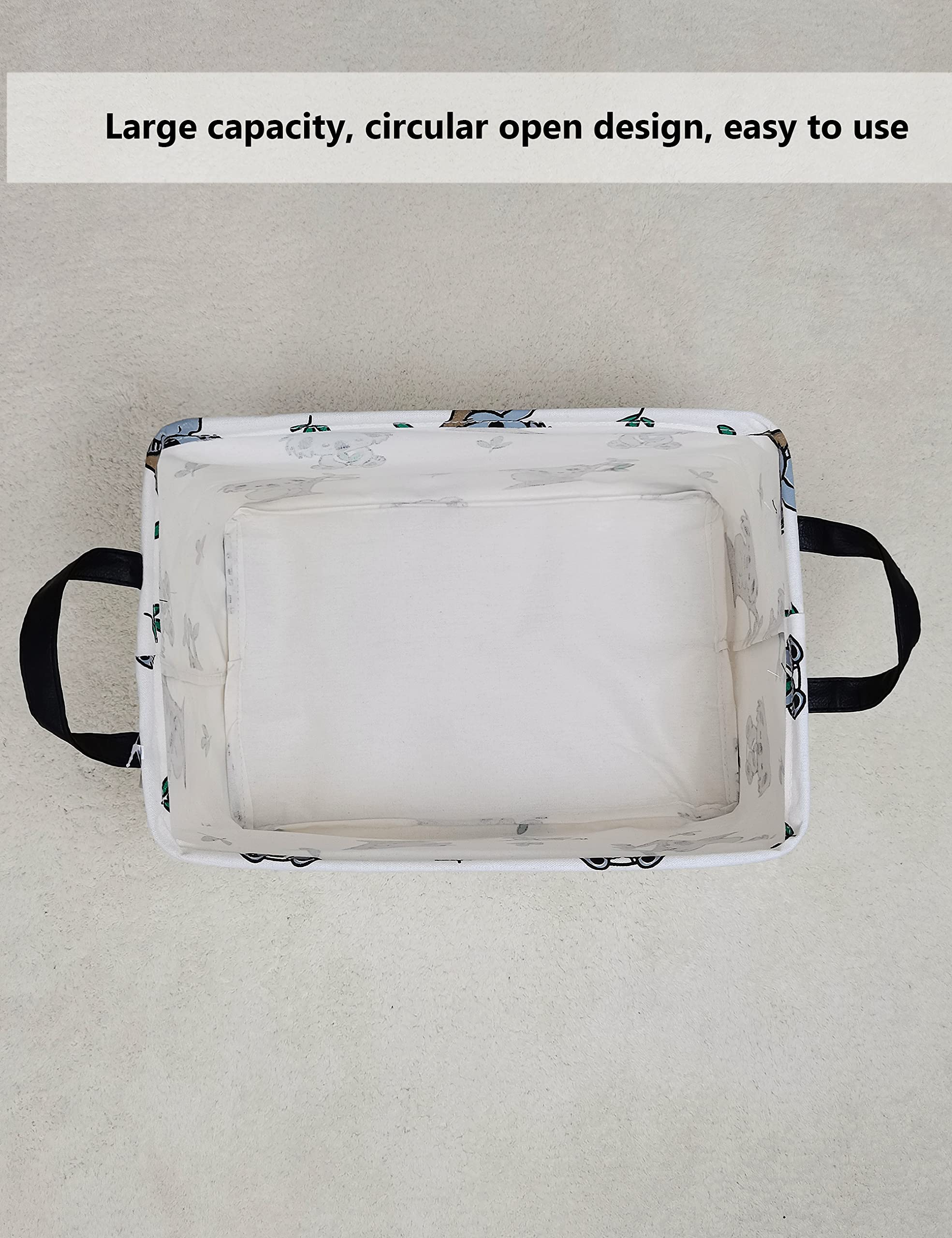 QUEENLALA rectangular laundry hamper collapsible—empty-bin storage that stows flat.