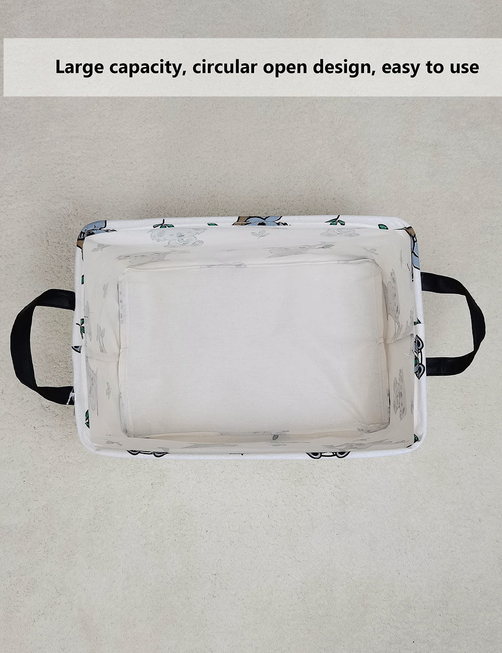 QUEENLALA rectangular laundry hamper collapsible—empty-bin storage that stows flat.