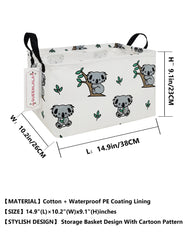 QUEENLALA rectangular laundry hamper material—durable fabric with waterproof coating.